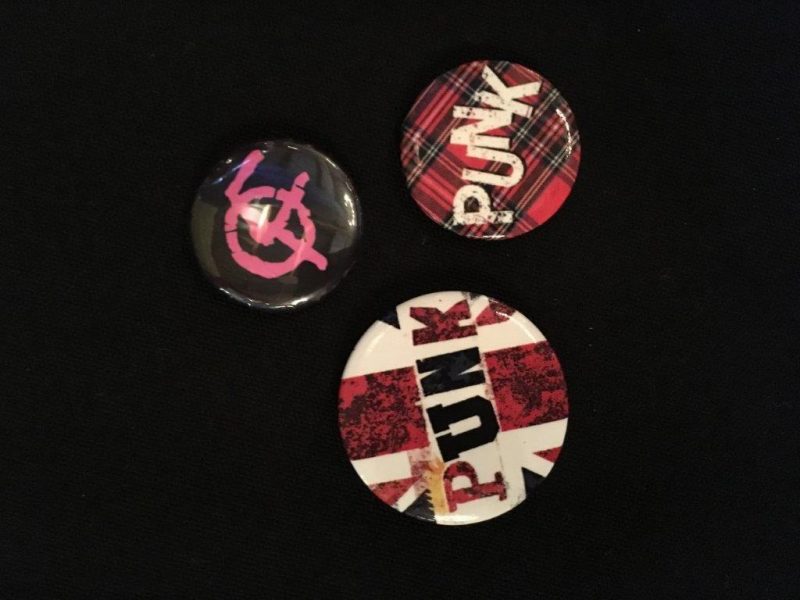 Punk badges for themed party