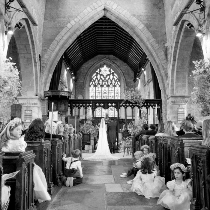 Saying vows in the wonderful St Gregory's church, Tredington
